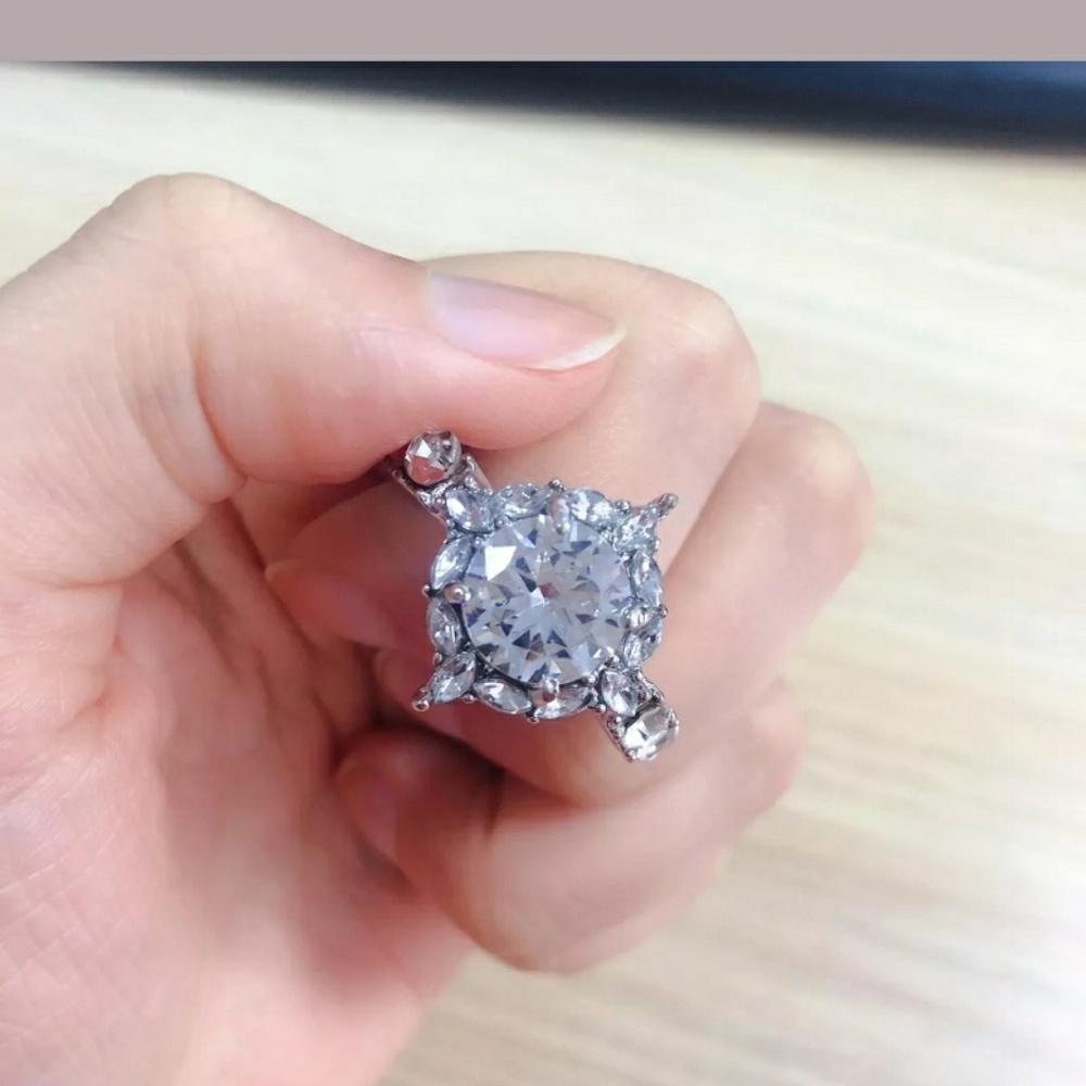 CZ Diamond costume jewelry ring